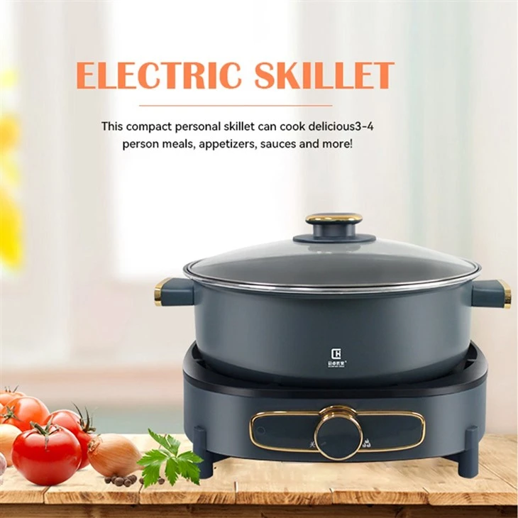 Electric Skillet With Frying Pan
