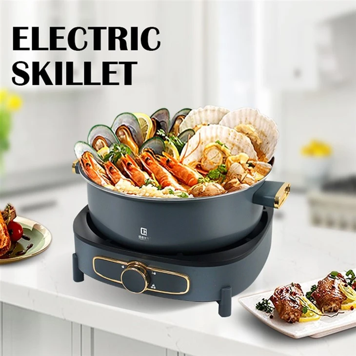 Electric Skillet With Frying Pan